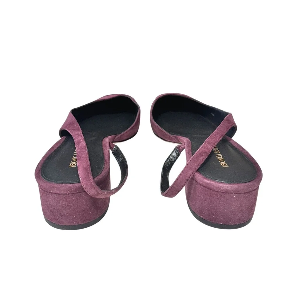 Veronica Beard Women's Cecile two tone leather suede slingback pumps 11M - Picture 5 of 8